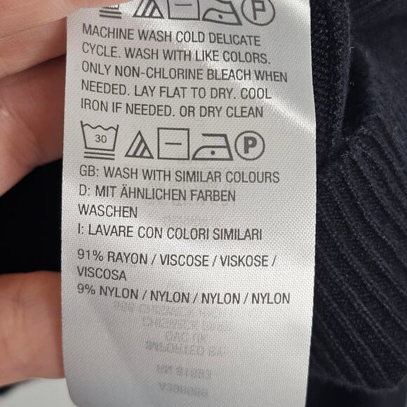 J Jason Wu Black Jacquard Cropped Cardigan Women's 1X Classic Casual Timeless - Picture 9 of 11